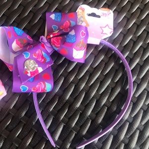3/$21 Jojo Siwa Purple Cupcakes Headband